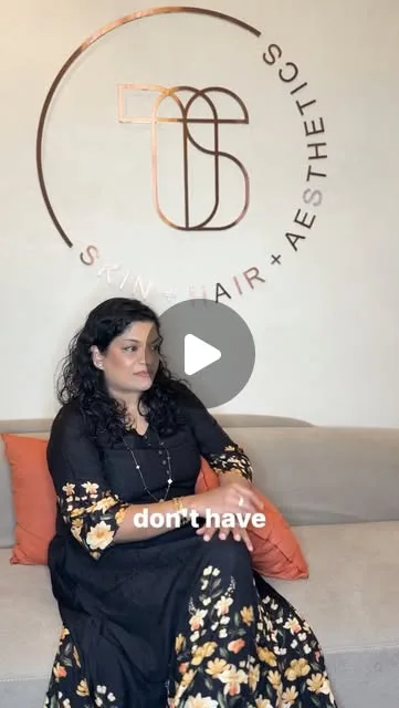 Dr. Sanjana Shivashankar at Theory of Skin, Indiranagar, talking about scalp care